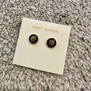 Supper Elegant Designer ❤️Tory Burch KIRA ENAMEL CIRCLE-STUD EARRING